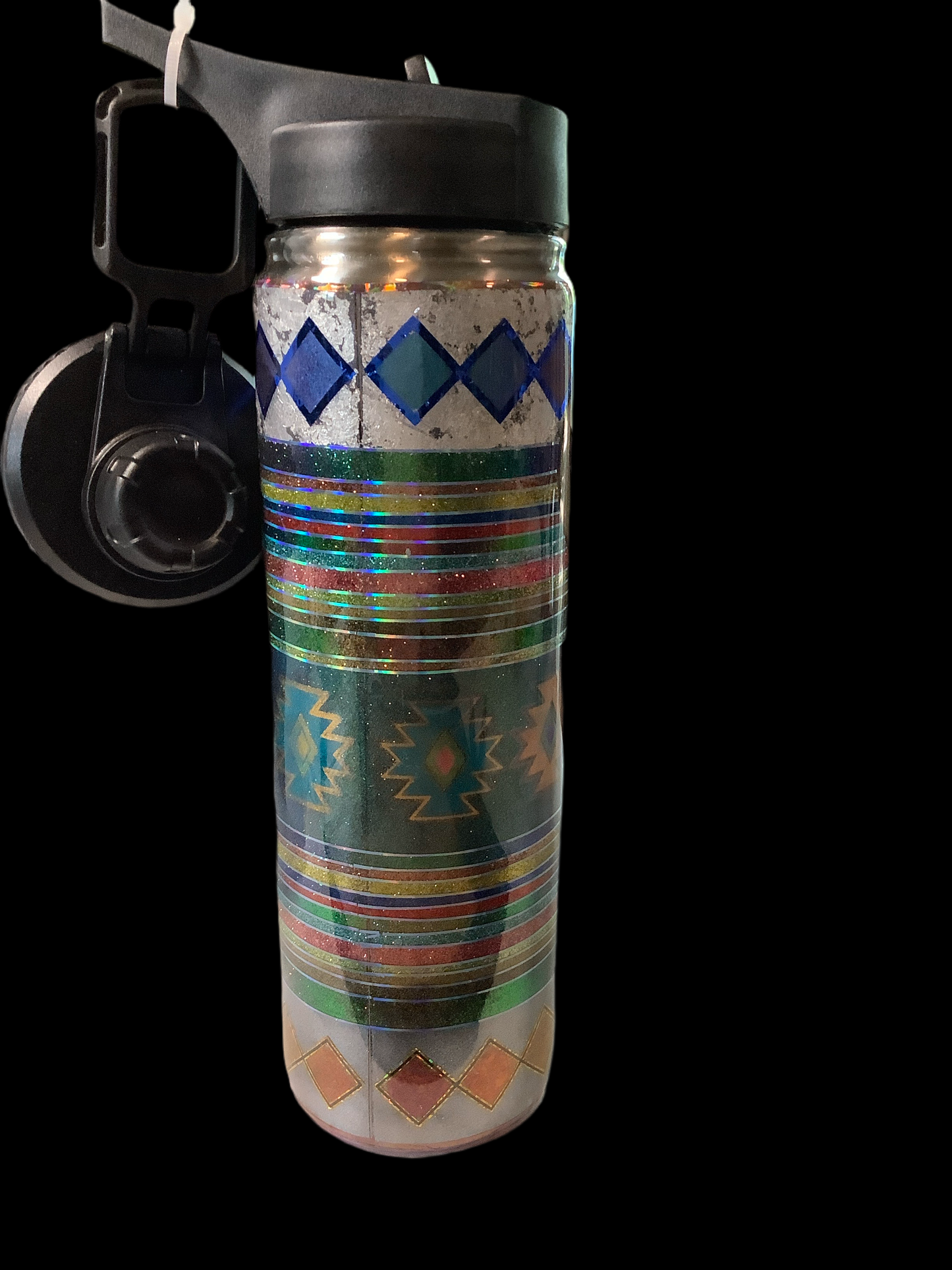 RTS 25oz Duo hydro tumbler cow skull and serape