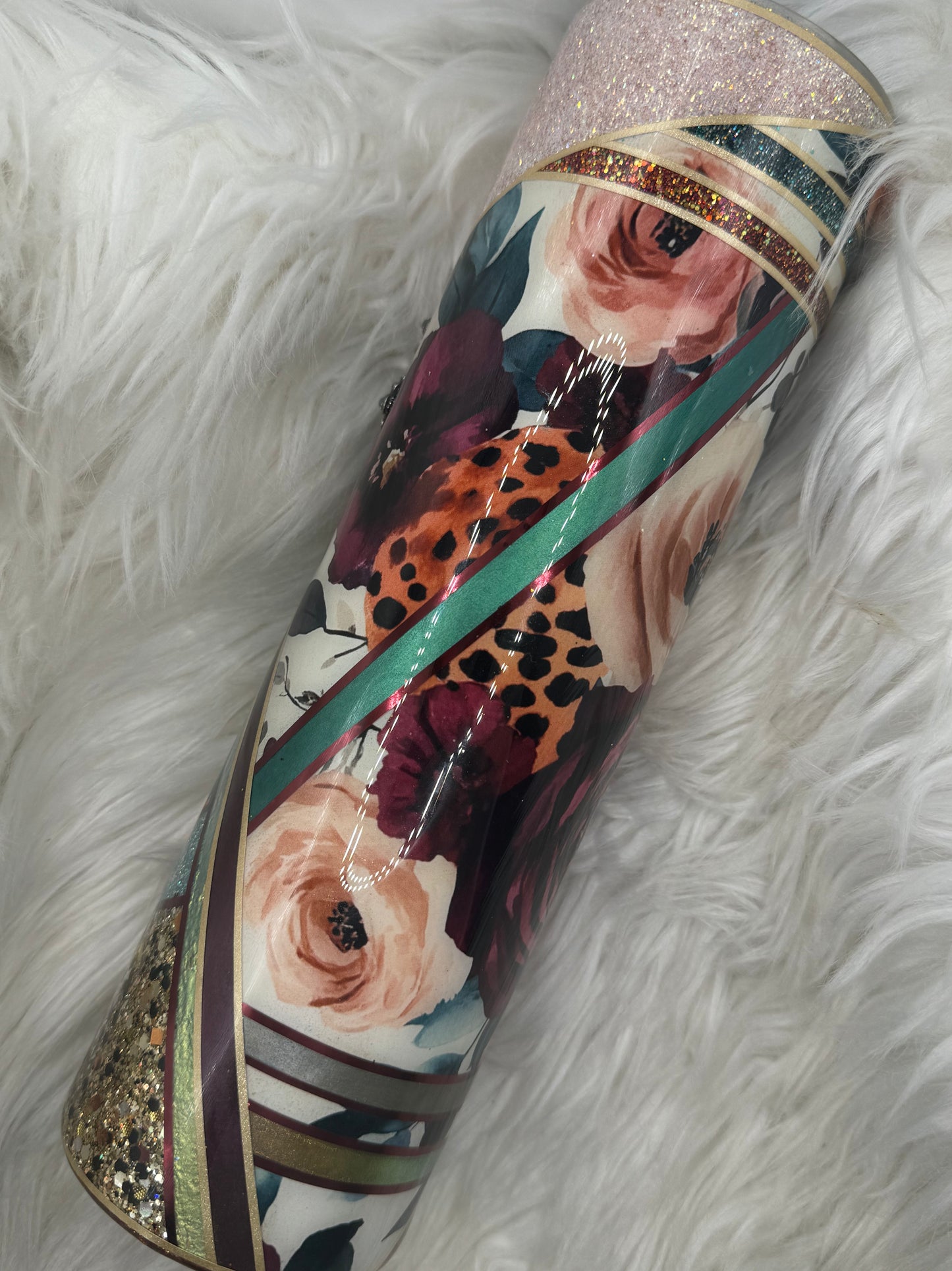 RTS 32oz stainless steel tipsy magnolia tumbler