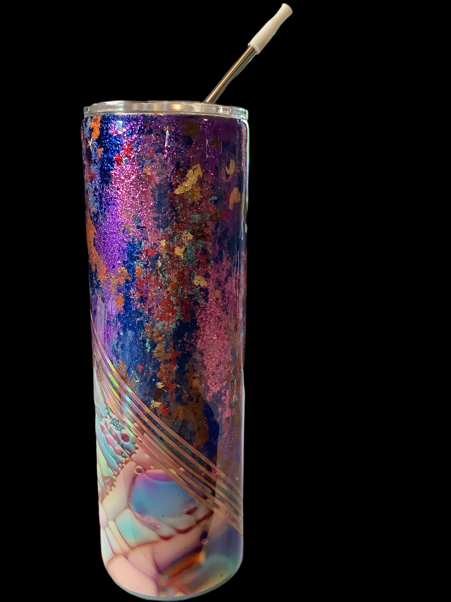 RTS Split abalone and foil 30oz tumbler