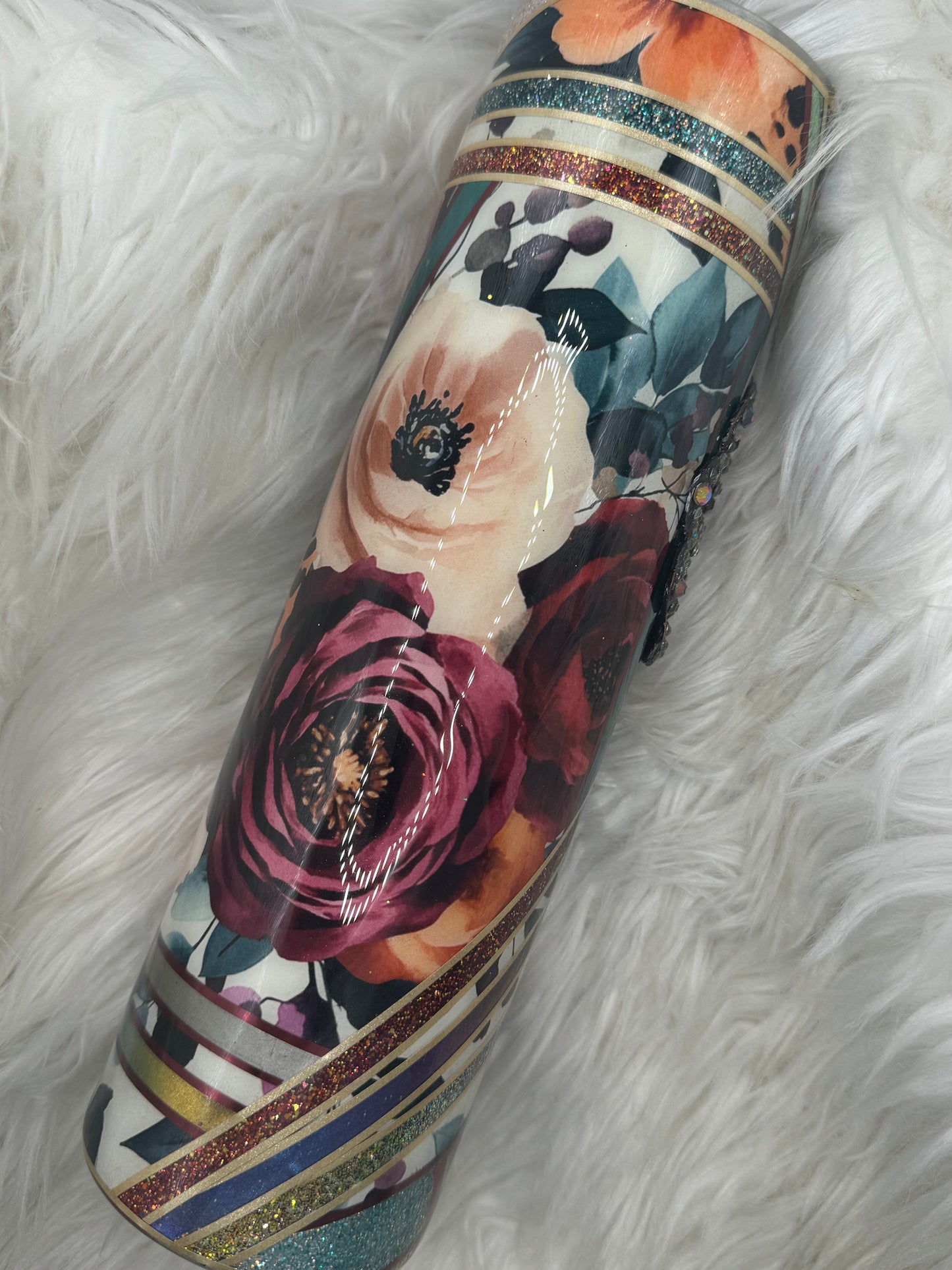 RTS 32oz stainless steel tipsy magnolia tumbler