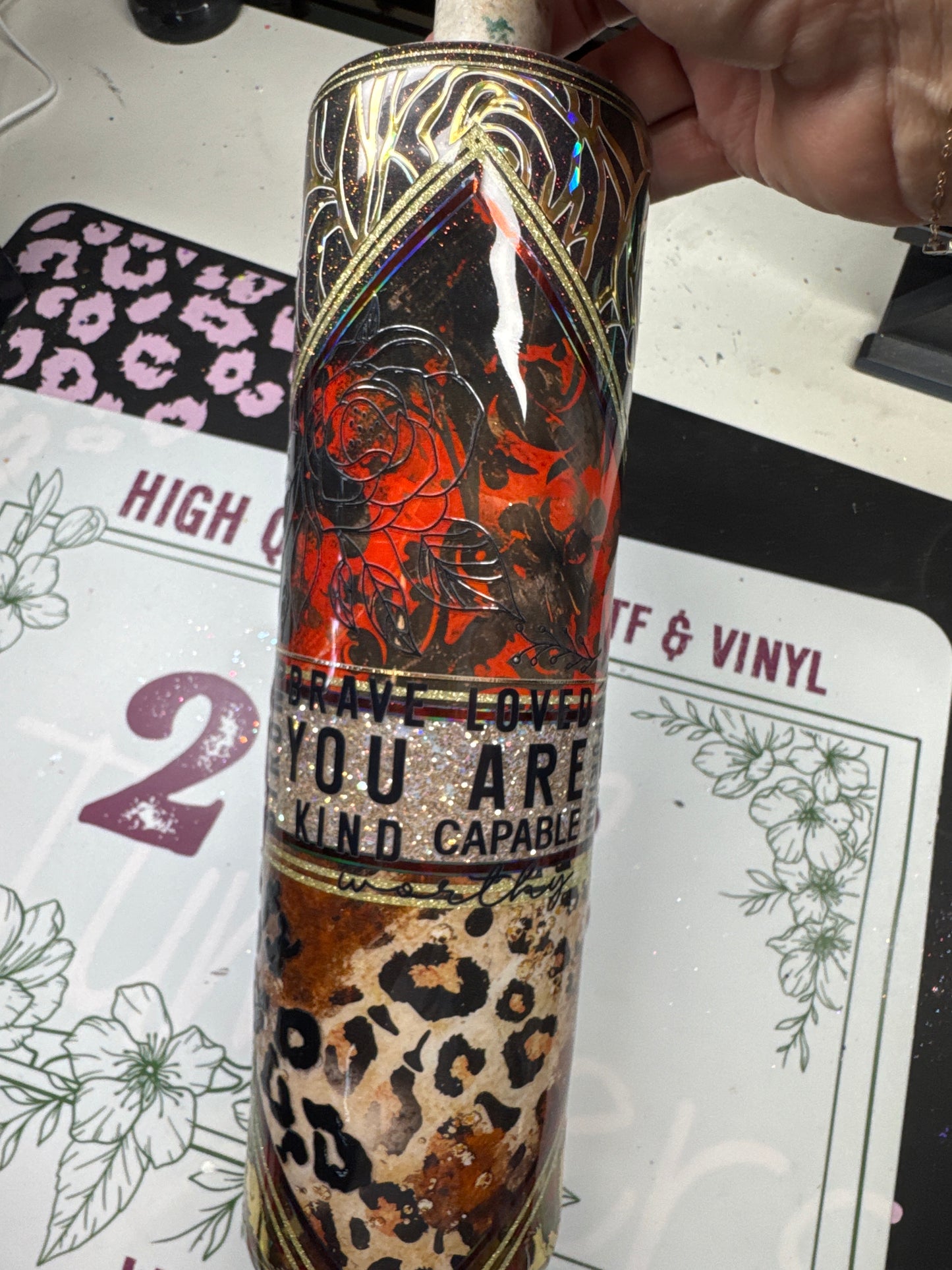 RTS 32OZ INSPIRATIONAL LEOPARD