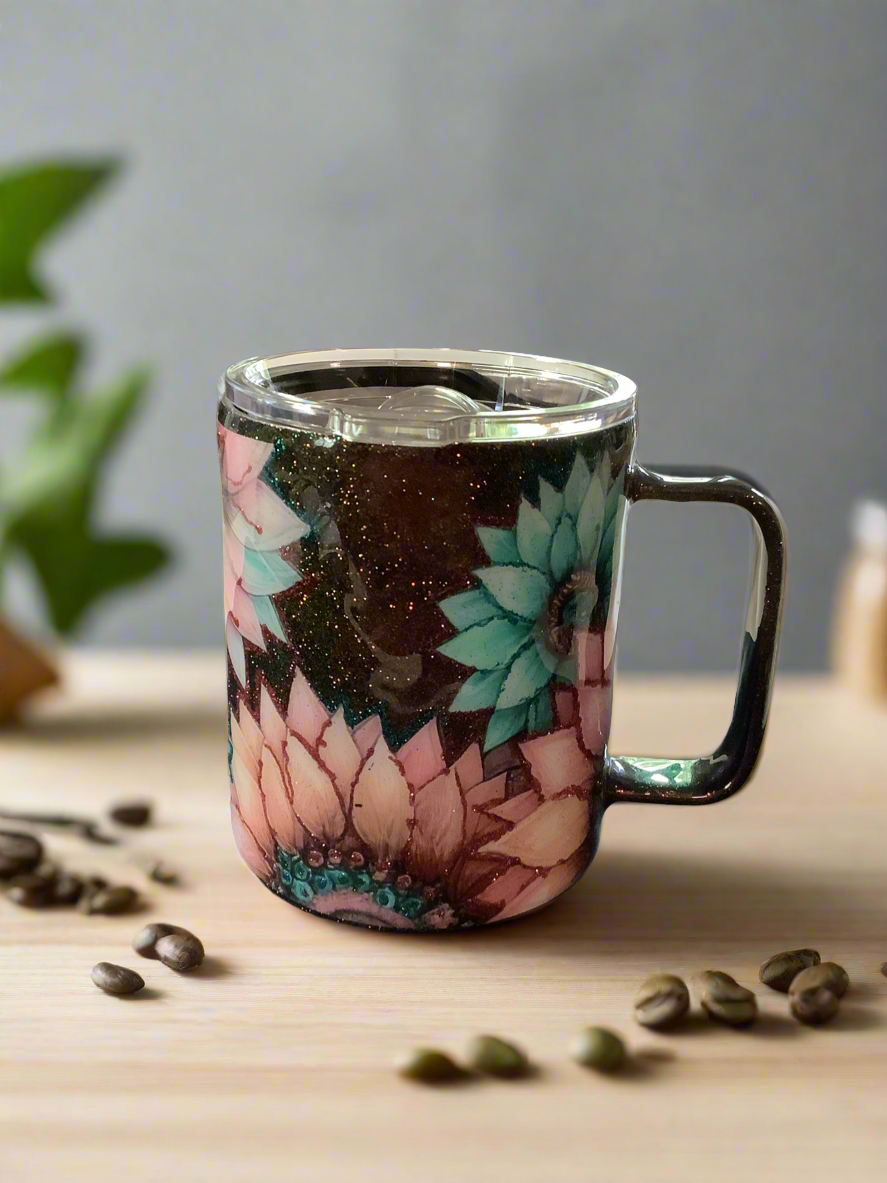 RTS 14ozhandle coffee mug “faith Hebrews 11:1” color shift base