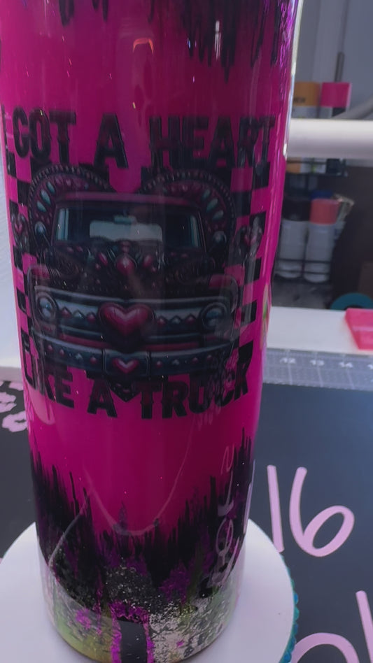 RTS 32oz TIPSY “I got a heart like a truck”